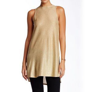 🛑SOLD🛑 Olivia Sky tunic tank in gold